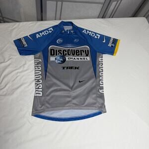 Men’s Vintage Nike Discovery Channel Trek Cycling Jersey - Size M - Italy